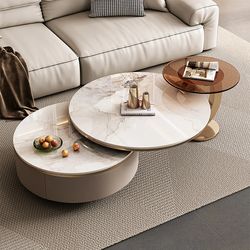 Modern Luxury Foldable Coffee Table Set