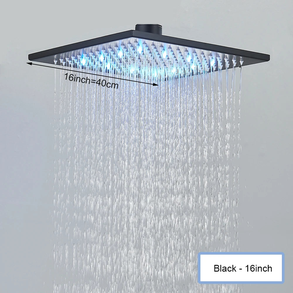 Rainfall Waterfall Single Shower Head Concealed