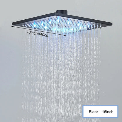 Rainfall Waterfall Single Shower Head Concealed