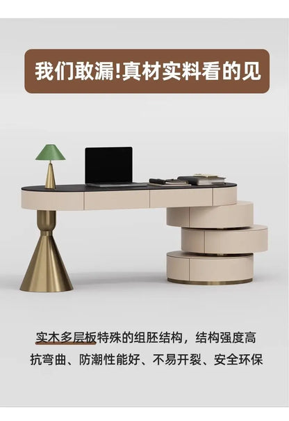 Italian Luxury Sintered Stone Desk Modern