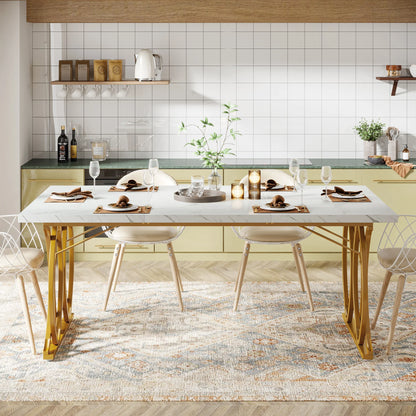Tribesigns 63-Inch Rectangular Dining Table