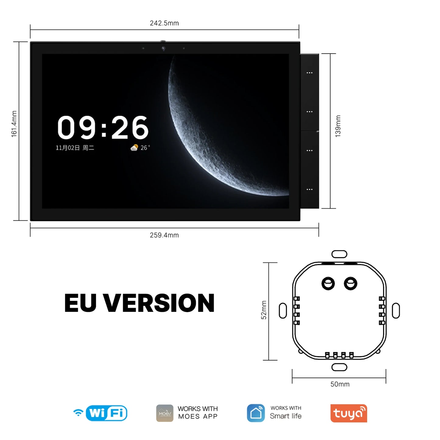 MOES Tuya Smart Home Control Panel