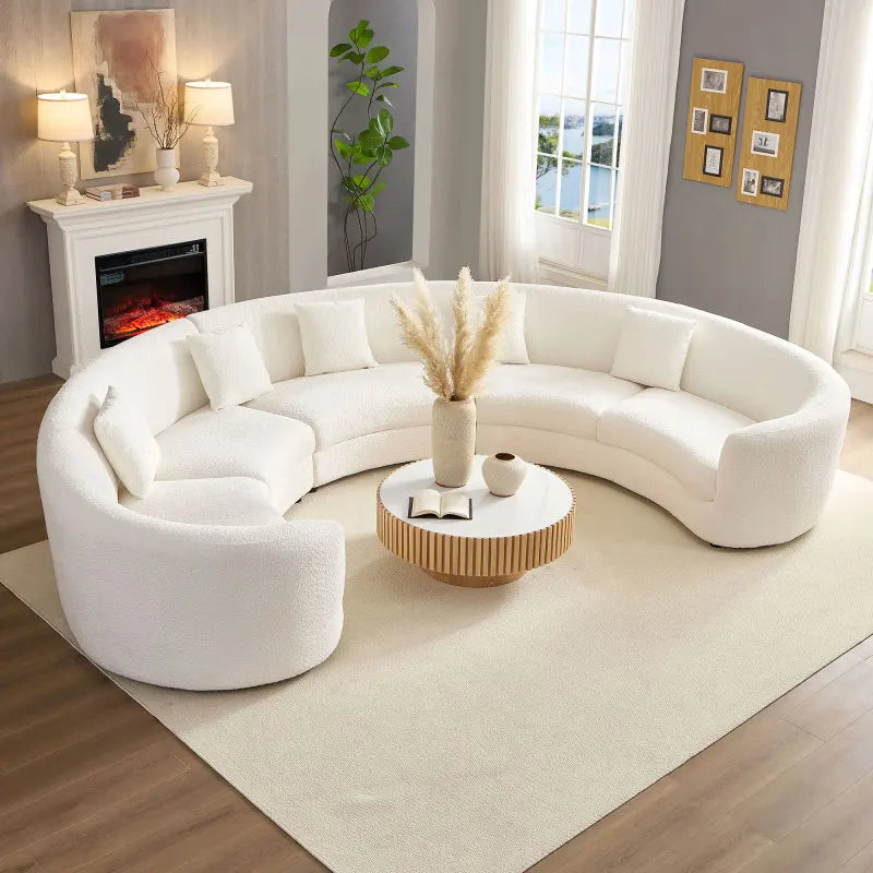 Oversized Curved Sectional Sofa