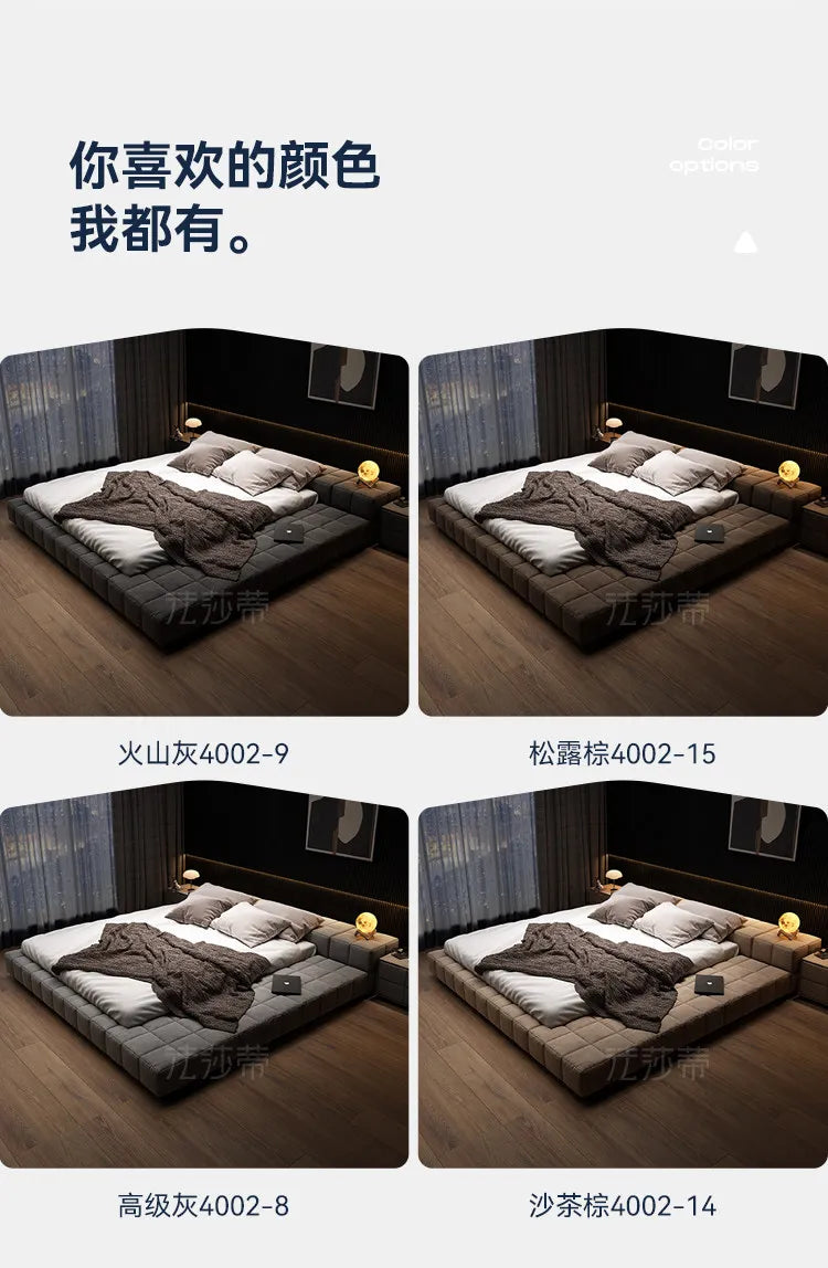king size minimalist bed 2 people 180x200cm