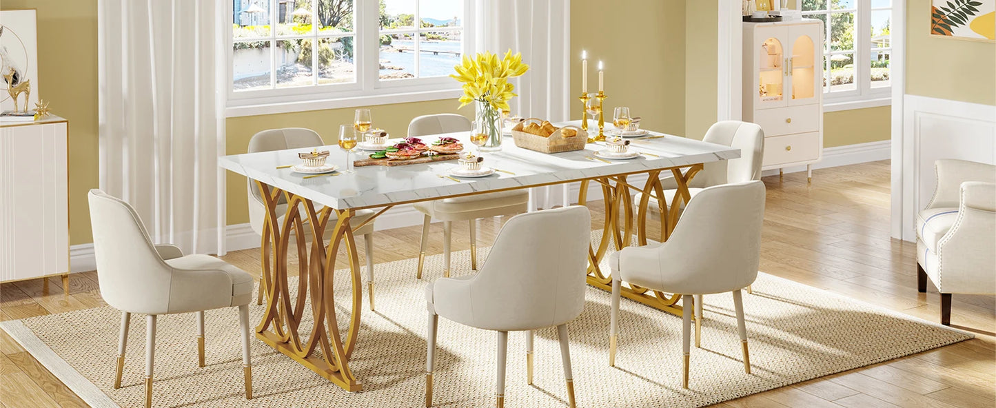Tribesigns 63-Inch Rectangular Dining Table