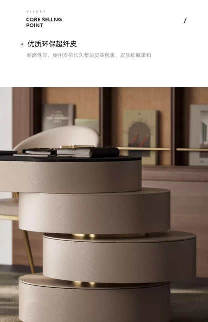 Italian Luxury Sintered Stone Desk Modern