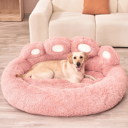 Fluffy Dog Bed Winter Warm Large