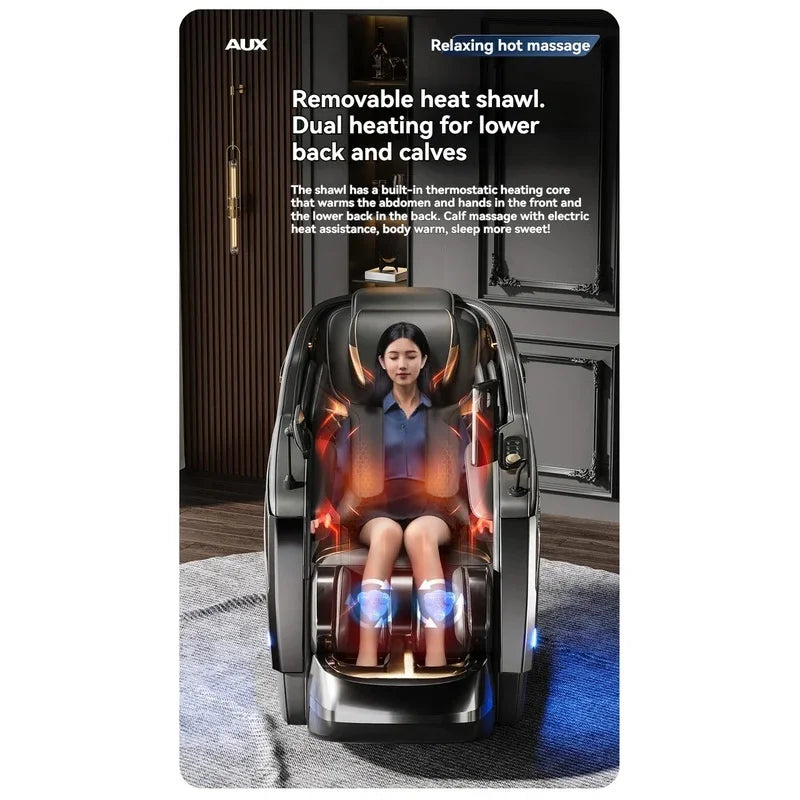 Dual-Core 6D+6D Massage Chair Full Body