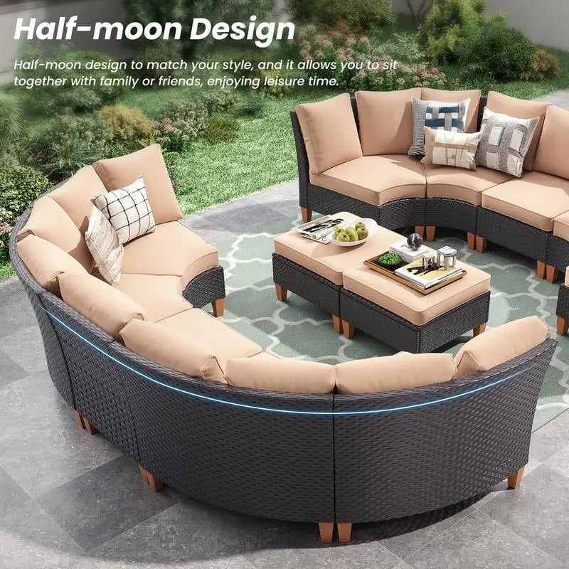 12-Piece Outdoor Sectional Furniture Set