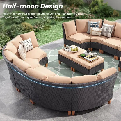 12-Piece Outdoor Sectional Furniture Set