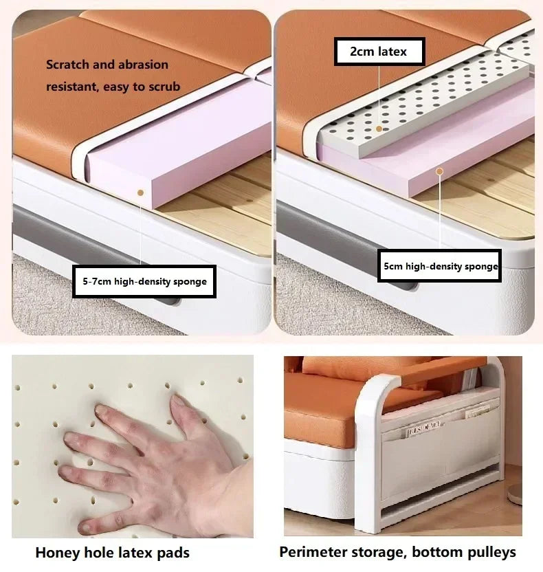 Fresh Foldable Home Sofa Fold Bed Furniture