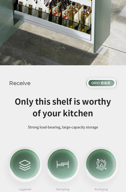 Kitchen Cabinet Drawer Seasoning Storage