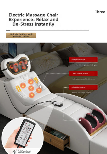 Modern minimalist massage leather bed