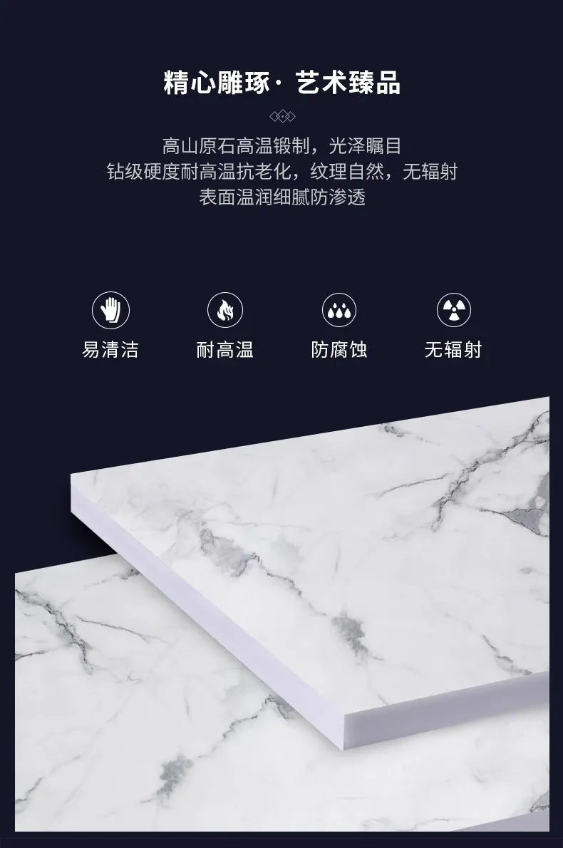 Modern restaurant marble round dining table