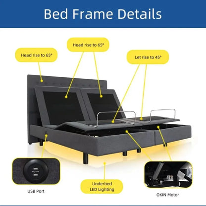 Zero Gravity Split King Electric Adjustable Bed