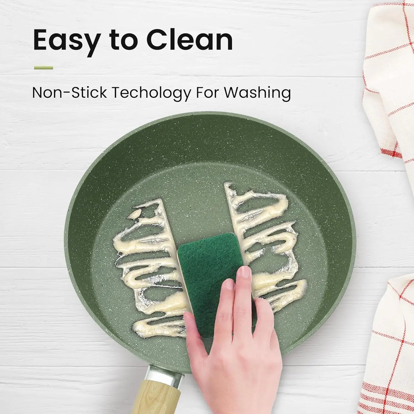 30-Piece Non-Stick Granite Cookware Set