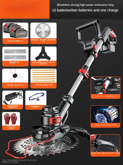 Portable Electric Lawn Mower with Lithium Battery
