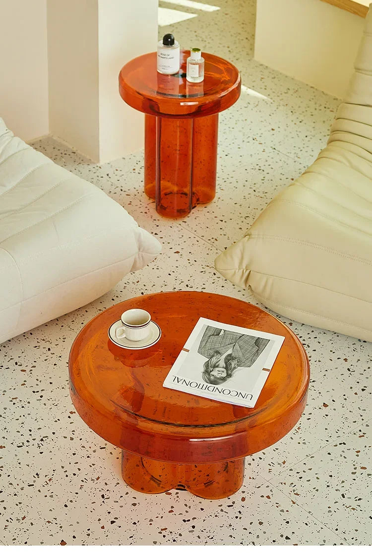 Nordic Round Coffee Tables,Glass