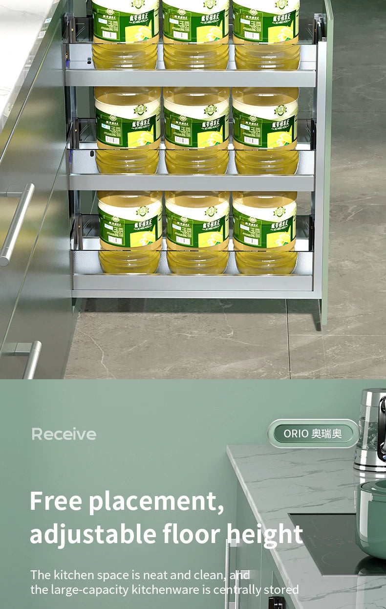Kitchen Cabinet Drawer Seasoning Storage