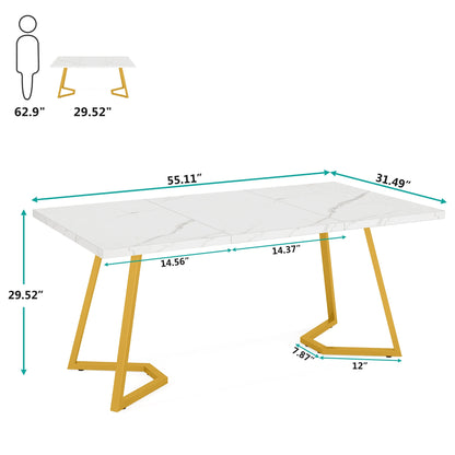 Tribesigns 63-Inch Rectangular Dining Table