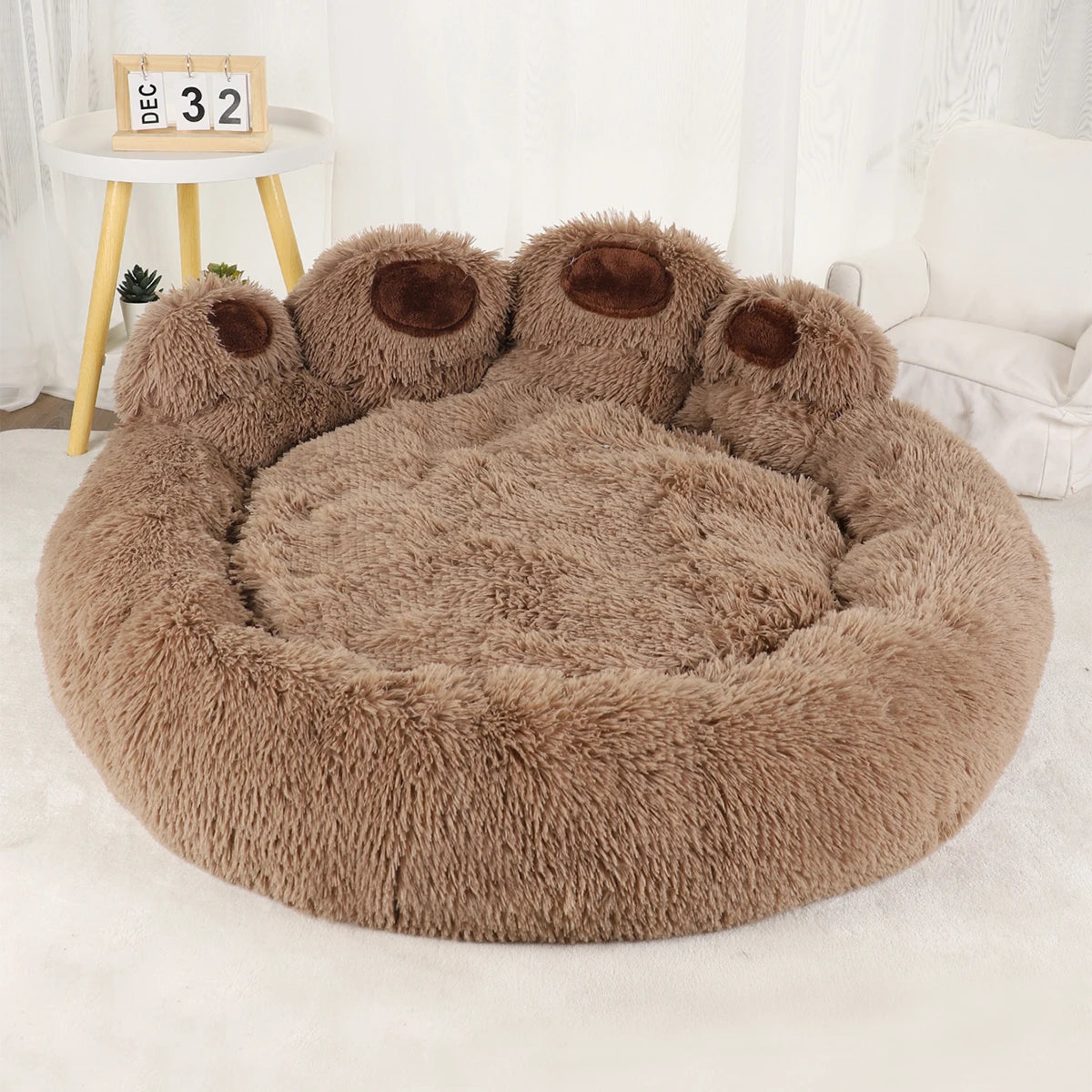 Fluffy Dog Bed Winter Warm Large