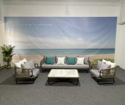 Wood Frame Sofas High Density Sponge Sofa Set