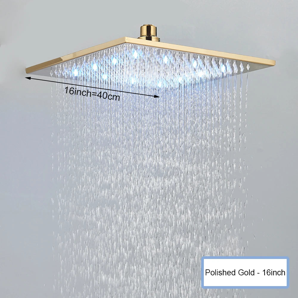Rainfall Waterfall Single Shower Head Concealed