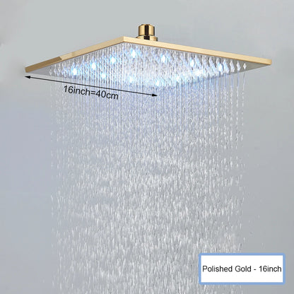 Rainfall Waterfall Single Shower Head Concealed