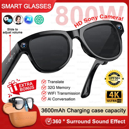 2026 Ultra AI Smart Glasses 800W HD Camera