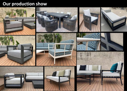Modern Luxury 4-6 Person Aluminum Patio
