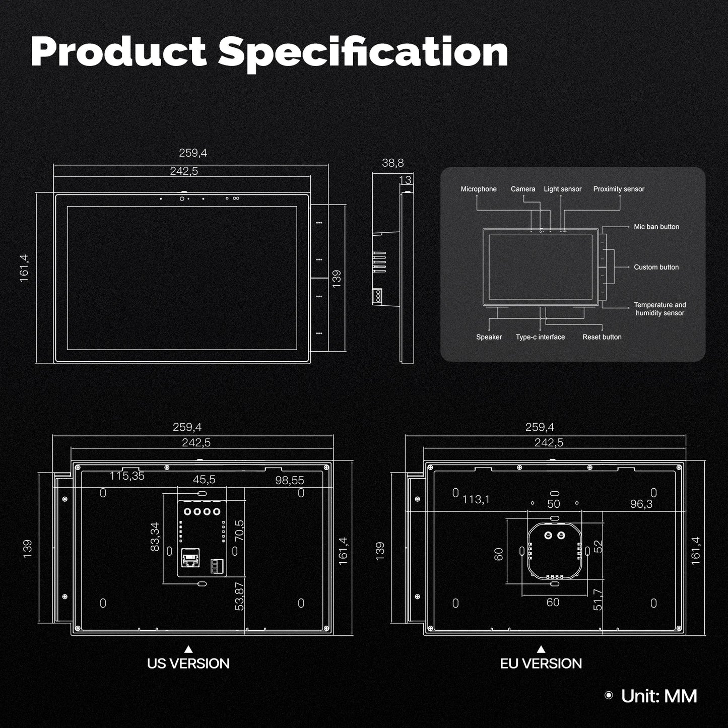 MOES Tuya Smart Home Control Panel