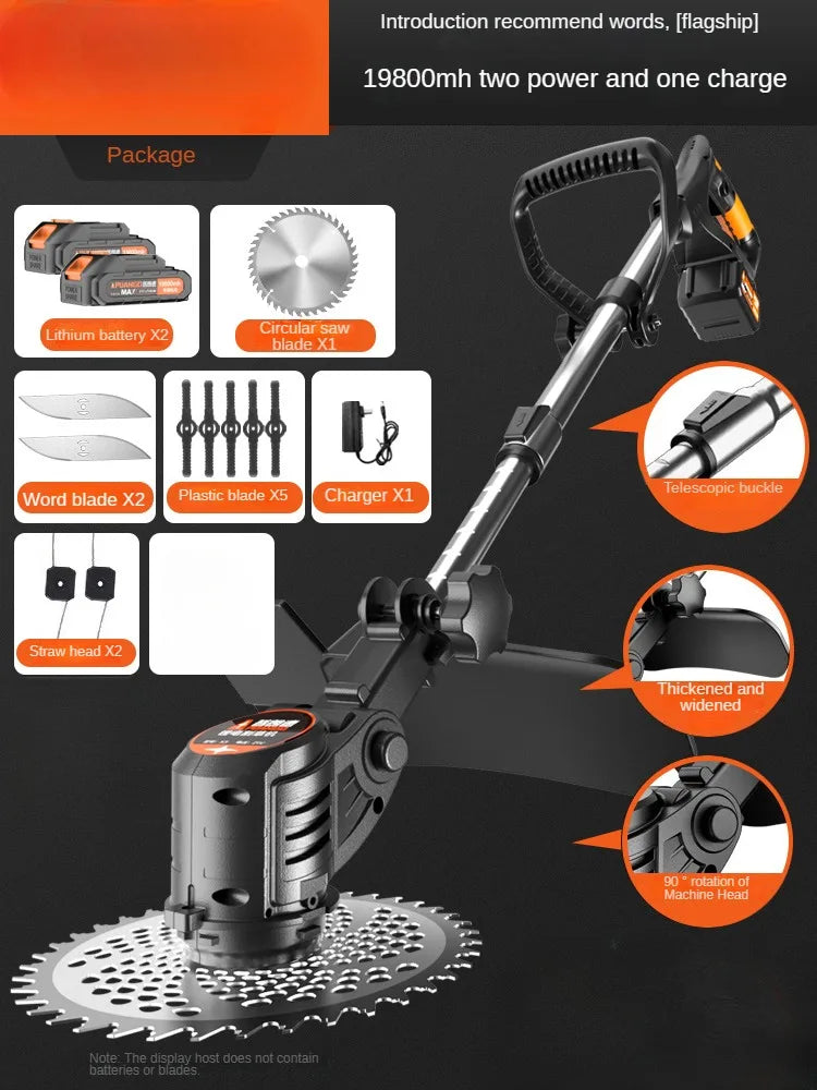 Portable Electric Lawn Mower with Lithium Battery