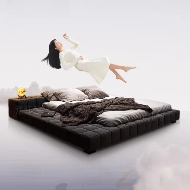 king size minimalist bed 2 people 180x200cm