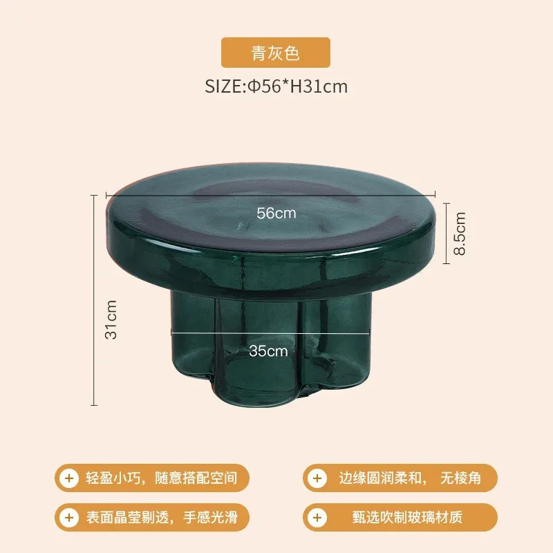 Nordic Round Coffee Tables,Glass