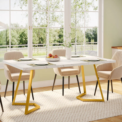 Tribesigns 63-Inch Rectangular Dining Table