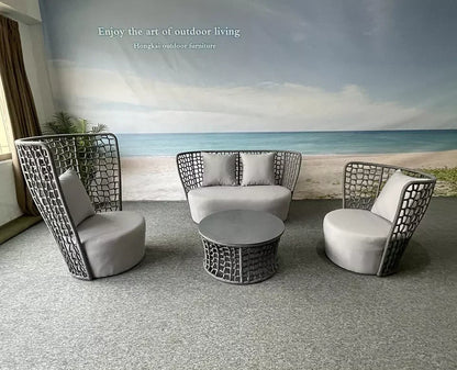 Wood Frame Sofas High Density Sponge Sofa Set