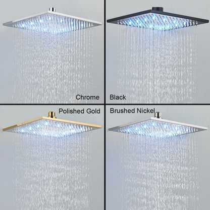 Rainfall Waterfall Single Shower Head Concealed