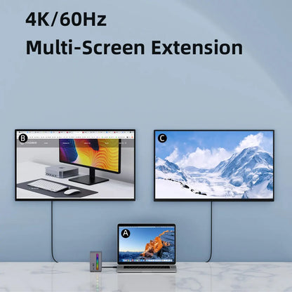 Hagibis USB C Docking Station with Dual HDMI
