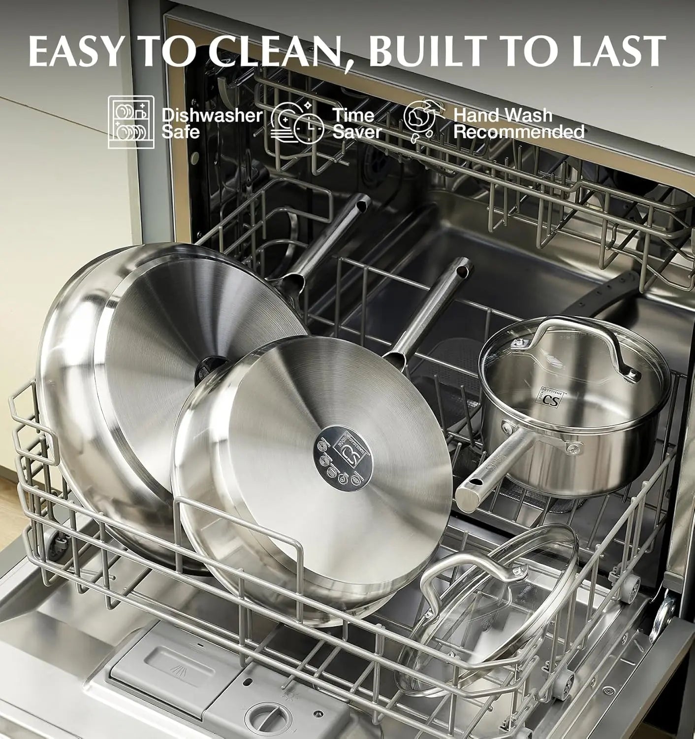 Stainless Steel Cookware Set 17 Piece