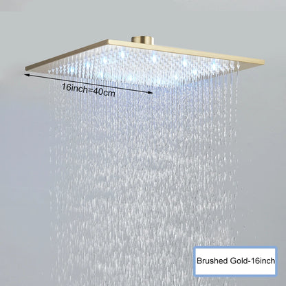 Rainfall Waterfall Single Shower Head Concealed