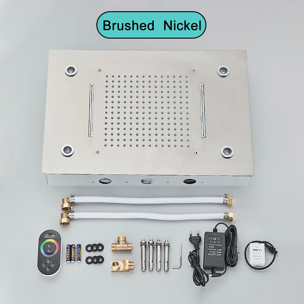 Rainfall Waterfall Single Shower Head Concealed