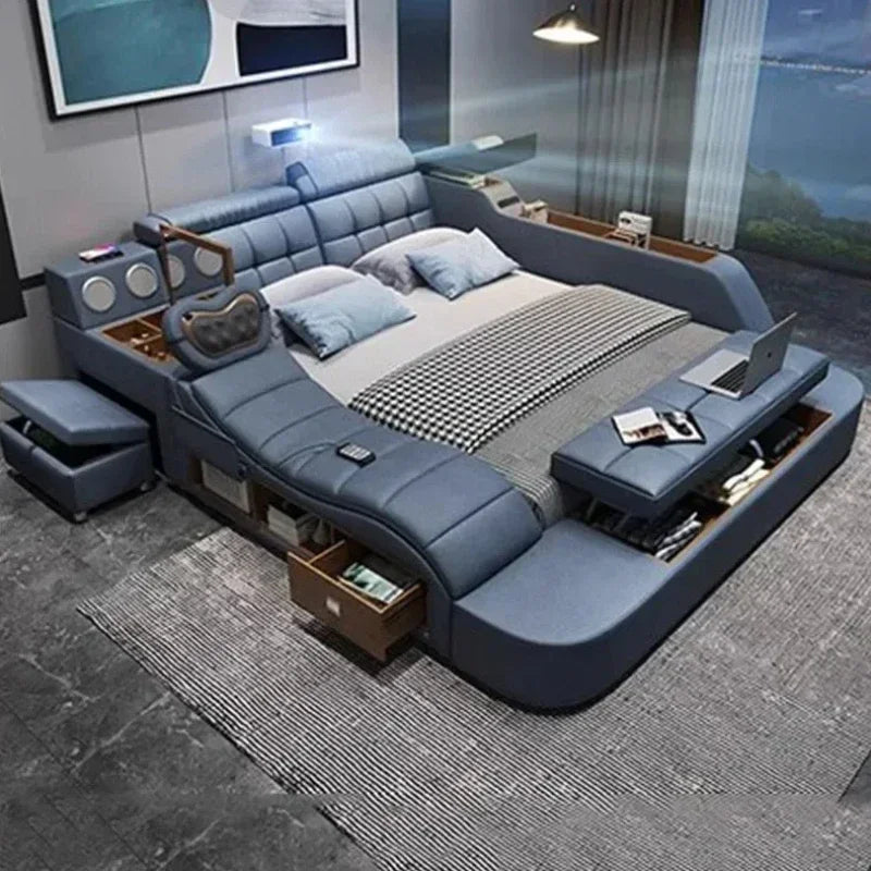 Modern Master Double Bed Multifonction